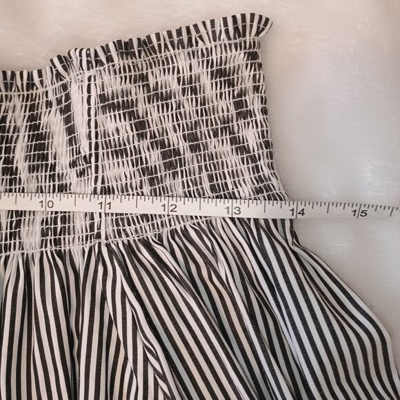 Haute Monde Striped Off the Shoulder Long Sleeve Top size Small - Picture 8 of 12